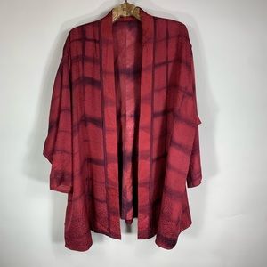 Silk Kimono Tie Dye Jacket XXL